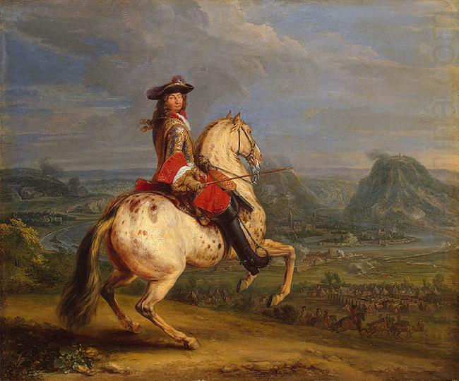 Adam Frans van der Meulen Louis XIV at the siege of Besancon china oil painting image